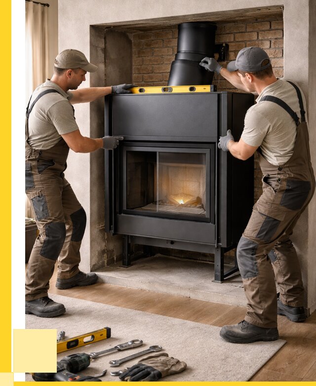 Установка каминных топок в Домодедове под ключ от 18947 р. | ЭриданДмд