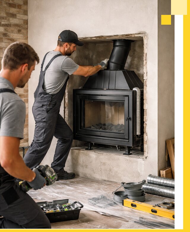 Установка каминных топок в Домодедове: монтаж, подключение