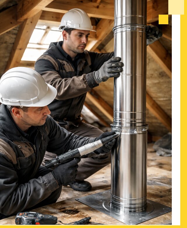 Монтаж дымоходов для каминов в Домодедове с гарантией качества