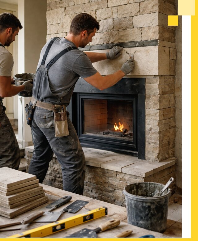 Проектирование и установка открытых каминов в Домодедове