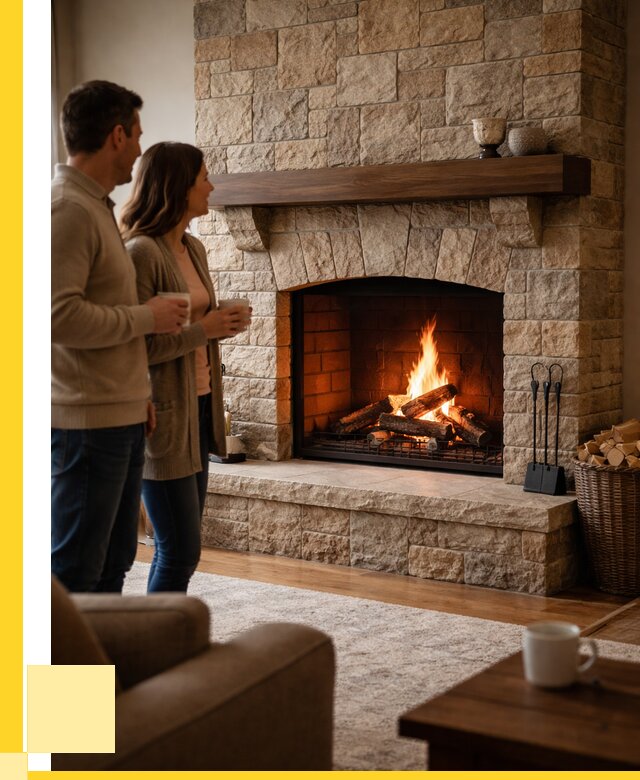 Каменные камины на заказ в Домодедове от 189468 р. | ЭриданДмд