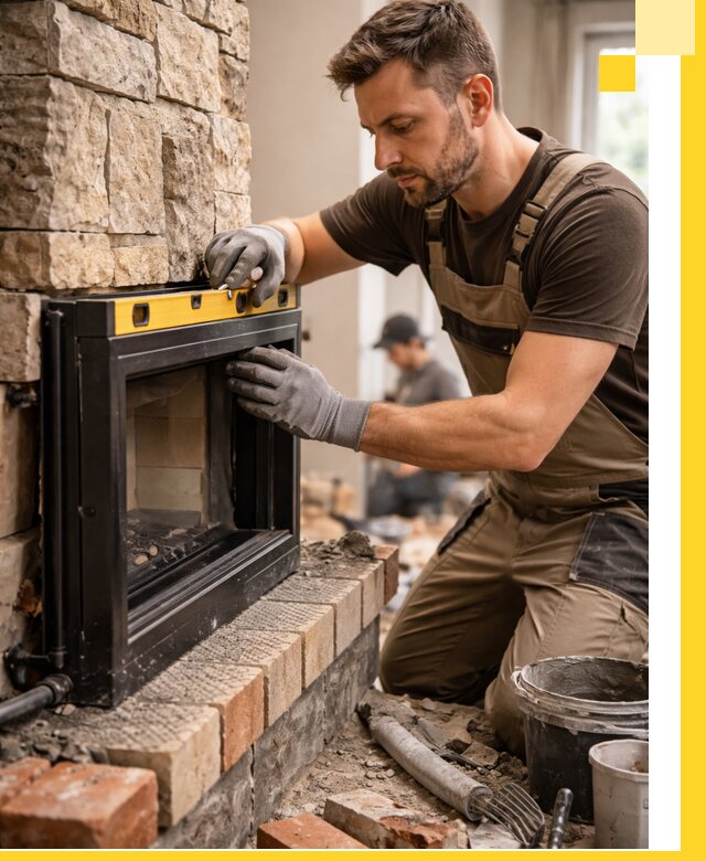 Дровяные камины под ключ в Домодедове: монтаж, обустройство