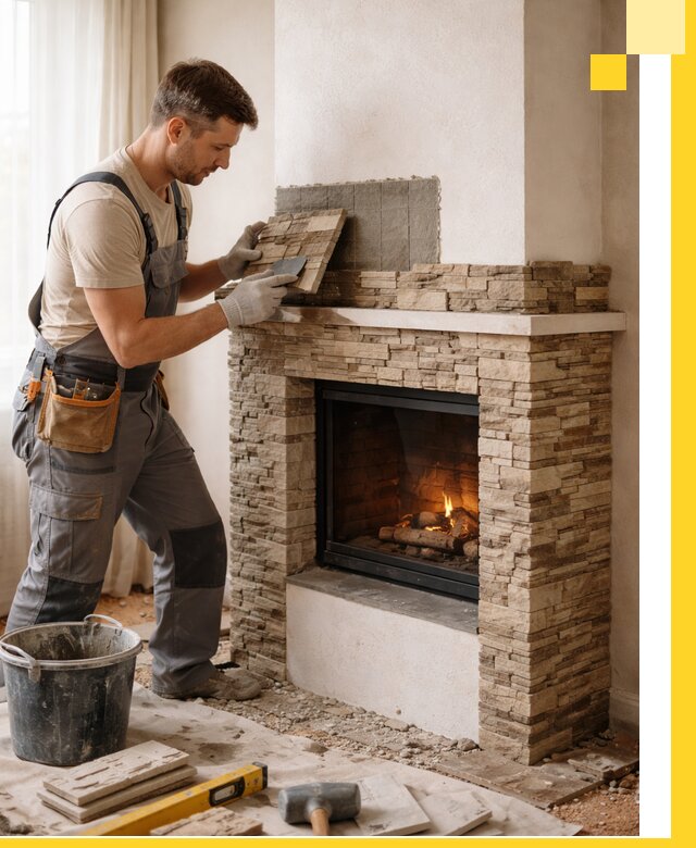 Изготовление и монтаж каминов для дома под ключ в Домодедове