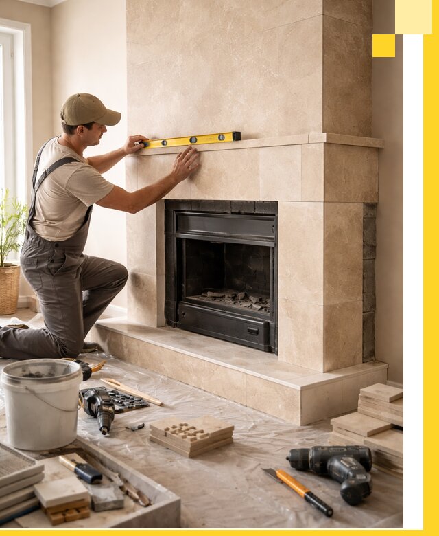 Установка и монтаж каминов в частном доме под ключ в Домодедове