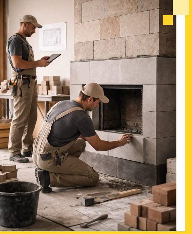 Индивидуальные проекты каминов и каминных систем в Домодедове