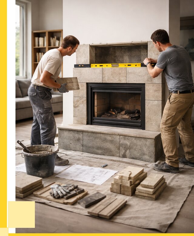 Монтаж каминов и установка в Домодедове от 47367 р. | ЭриданДмд