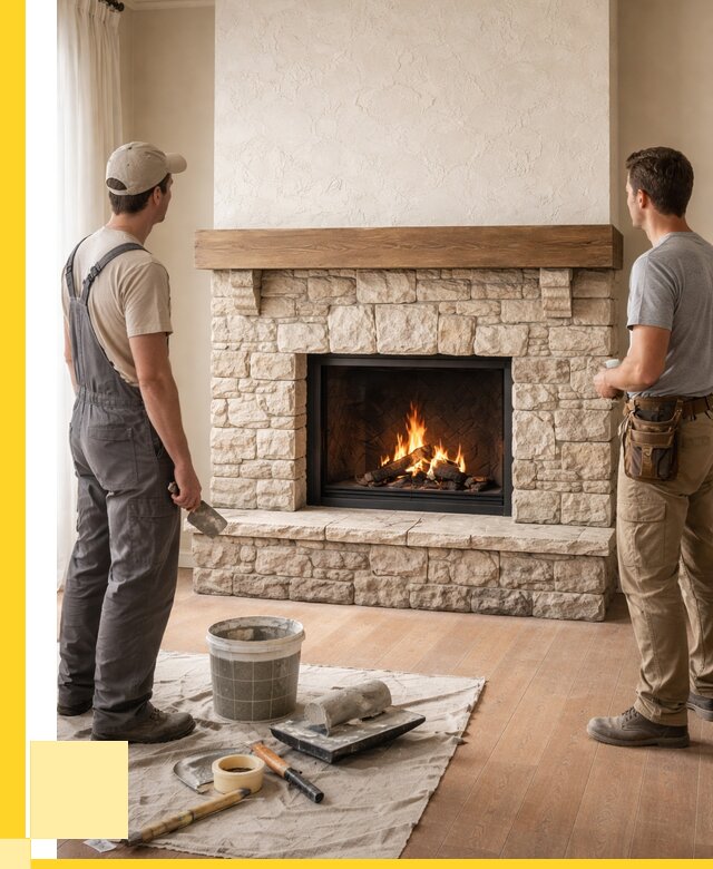 Отделка каминов в Домодедове от 6842 р. под ключ | ЭриданДмд