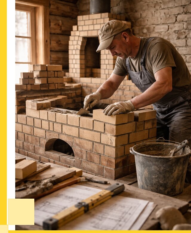 Кладка печей из кирпича в Домодедове цены от 31578 р. - ЭриданДмд