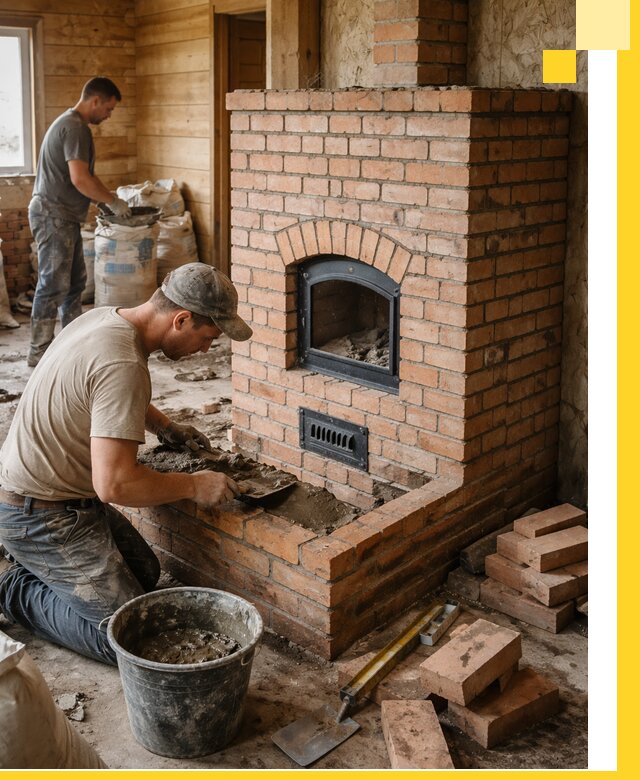 Профессиональное строительство печей в Домодедове под ключ