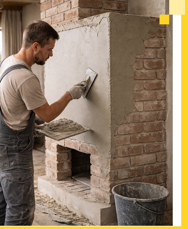 Отделка печей и облицовка каминов в Домодедове под ключ