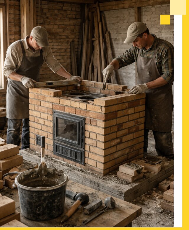 Изготовление и установка варочных печей под ключ в Домодедове