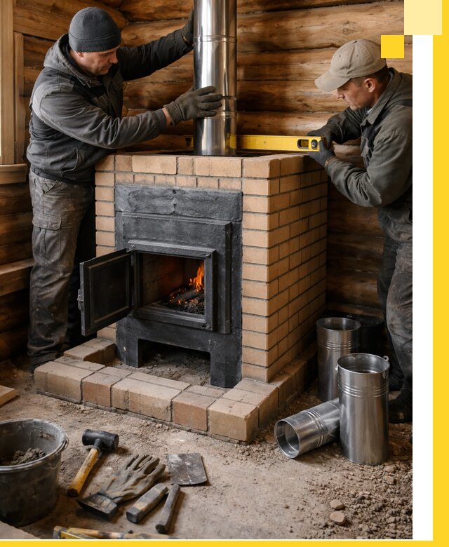 Проектирование, изготовление и установка банных печей в Домодедове