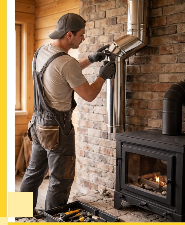 Монтаж дымоходов для печей в Домодедове от 7895 р. | ЭриданДмд