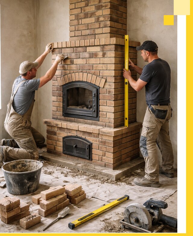 Продажа и установка печей и каминов для дома под ключ в Домодедове