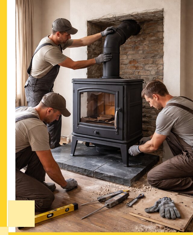 Монтаж печи камина в частном доме в Домодедове от 26315 р. | ЭриданДмд