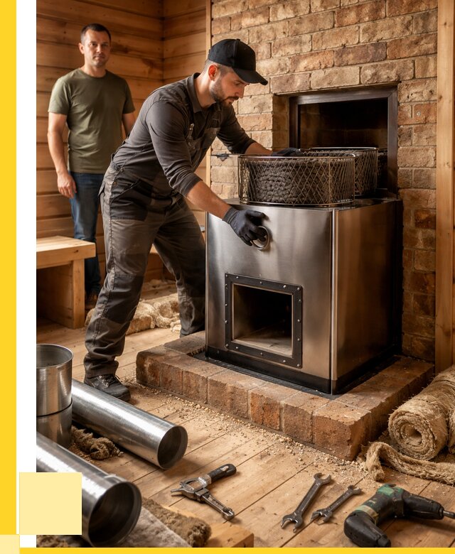 Монтаж банных печей под ключ в Домодедове от 18947 р., ЭриданДмд