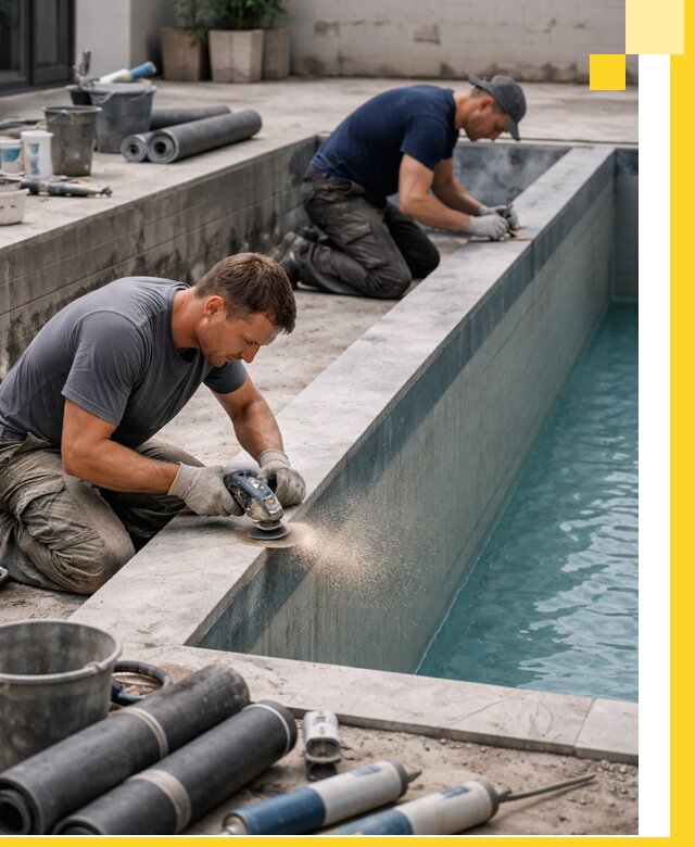 Профессиональный ремонт бассейнов под ключ в Домодедове