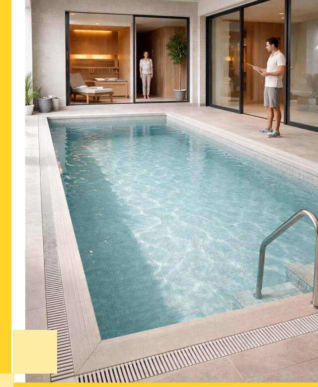 Отделка бассейна пленкой ПВХ в Домодедове от 3684 р. - ЭриданДмд