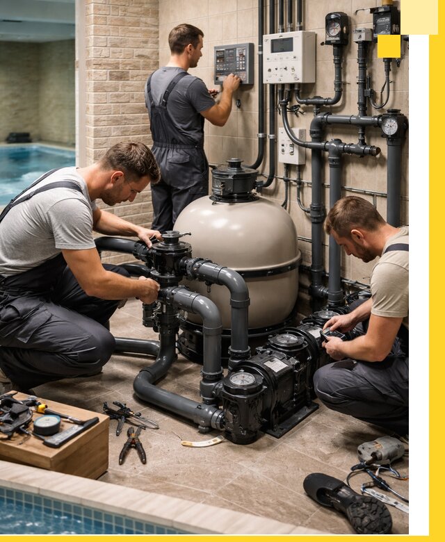 Комплексное оборудование для бассейнов под ключ в Домодедове