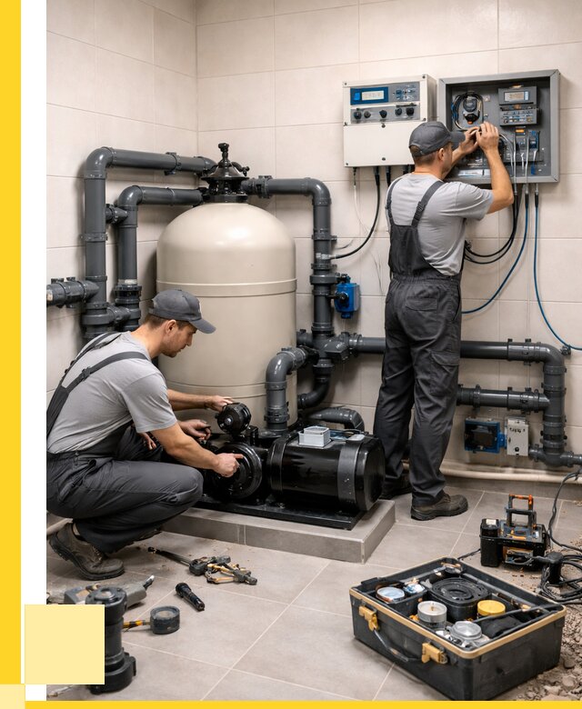 Монтаж оборудования для бассейнов в Домодедове от 42104 р. | ЭриданДмд