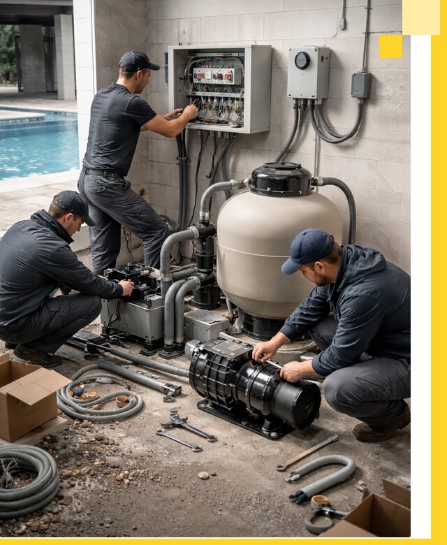 Профессиональный монтаж оборудования для бассейнов в Домодедове