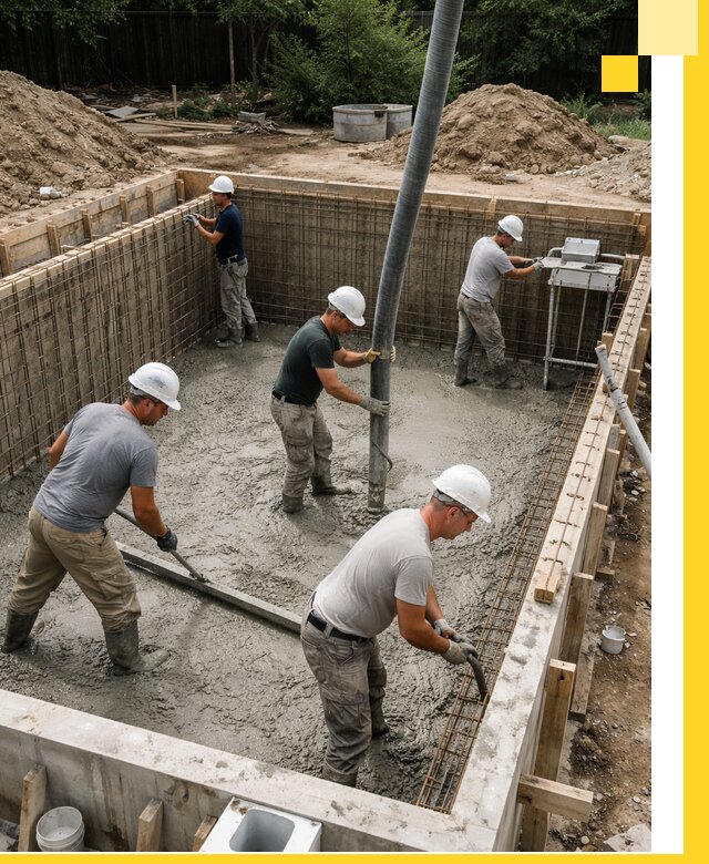 Строительство бетонных бассейнов под ключ в Домодедове