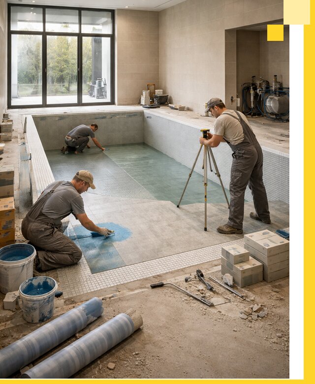 Проект и строительство закрытых бассейнов в Домодедове под ключ