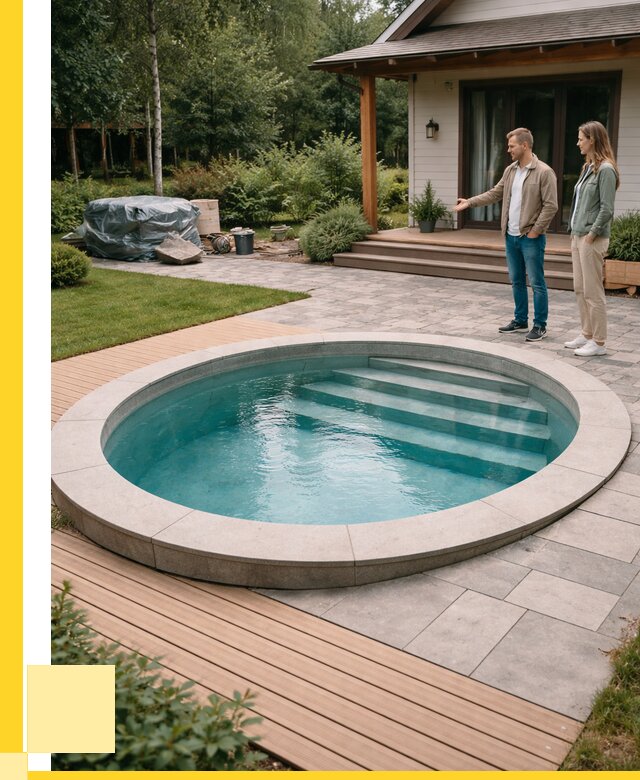 Бассейн на даче под ключ в Домодедове от 210520 р., ЭриданДмд