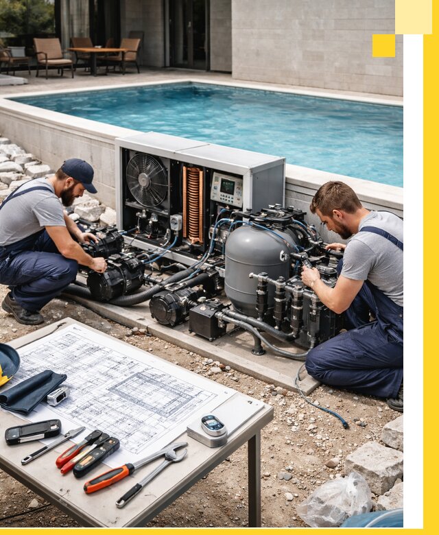 Проектирование и монтаж бассейнов с подогревом в Домодедове