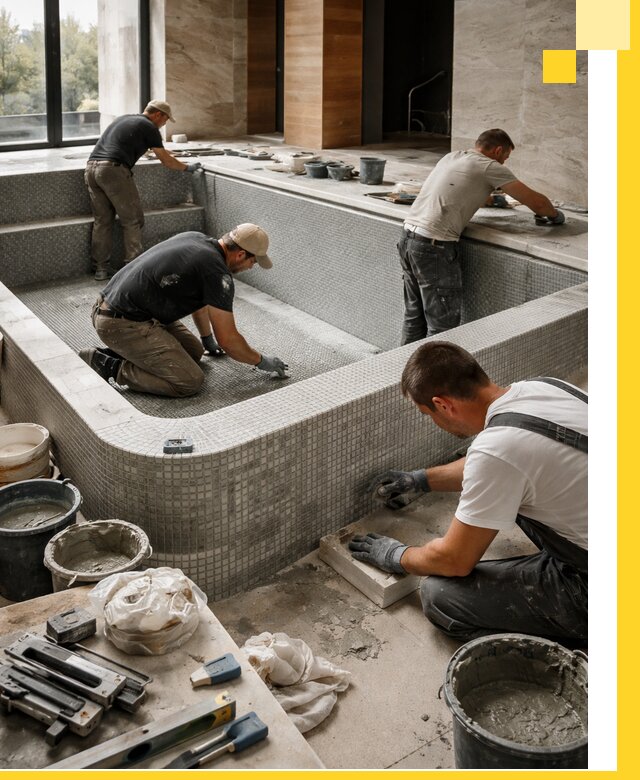 Строительство и установка СПА бассейнов под ключ в Домодедове