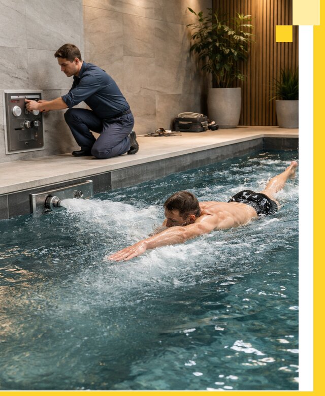 Проектирование и монтаж бассейнов с противотоком в Домодедове