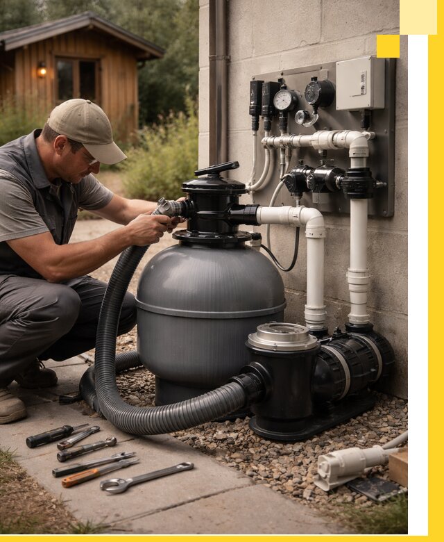 Продажа и монтаж фильтров и насосов для бассейнов в Домодедове