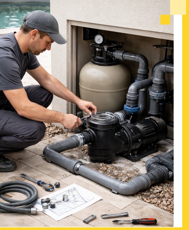 Поставка, монтаж и сервис насосов для бассейнов в Домодедове