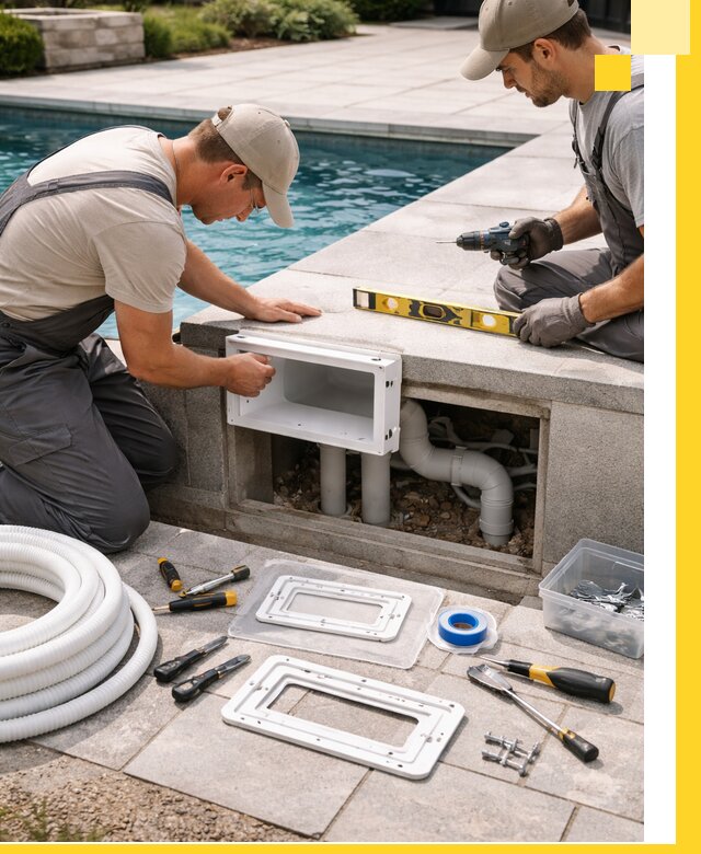 Поставка и установка скиммеров для бассейнов в Домодедове