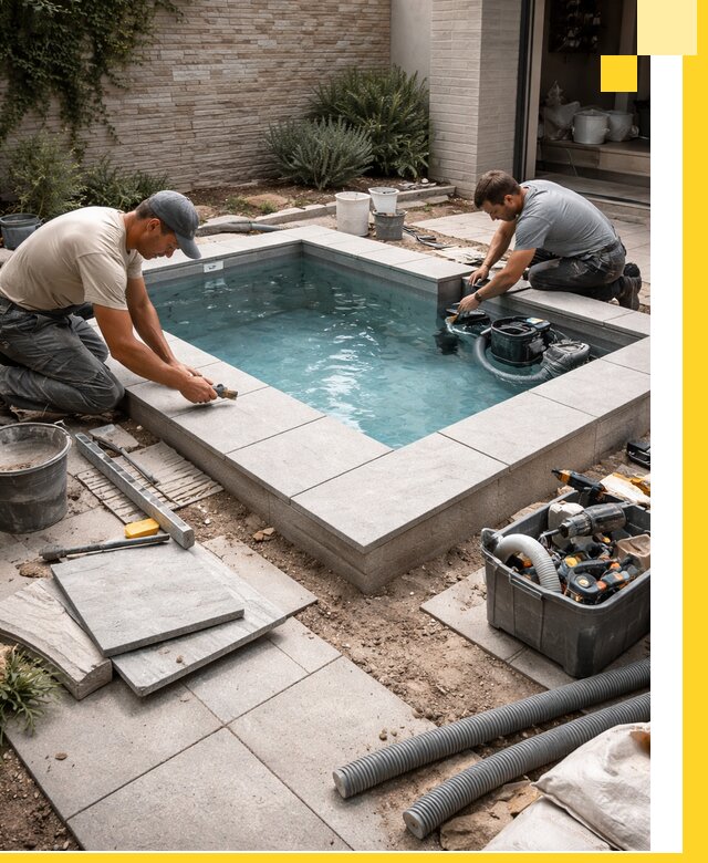 Мини бассейны под ключ в Домодедове, дизайн и установка