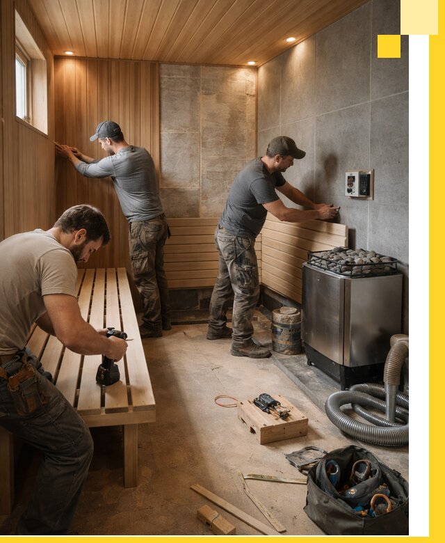 Сауны под ключ в Домодедове, проектирование, строительство, отделка