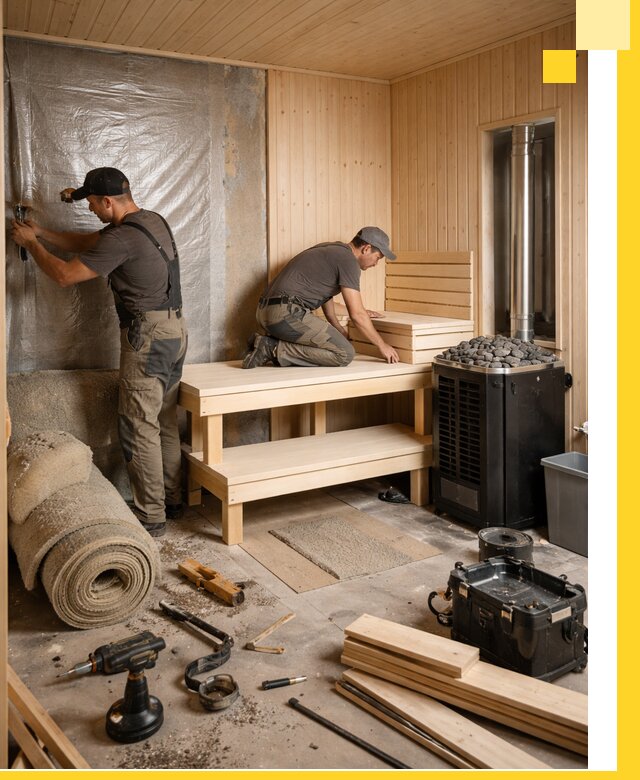 Проекты саун под ключ в Домодедове дизайн и строительство