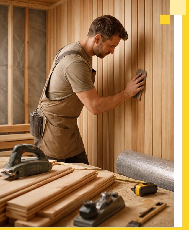 Профессиональная отделка саун и парных под ключ в Домодедове