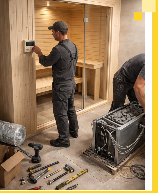 Поставка, установка и монтаж электрических саун в Домодедове