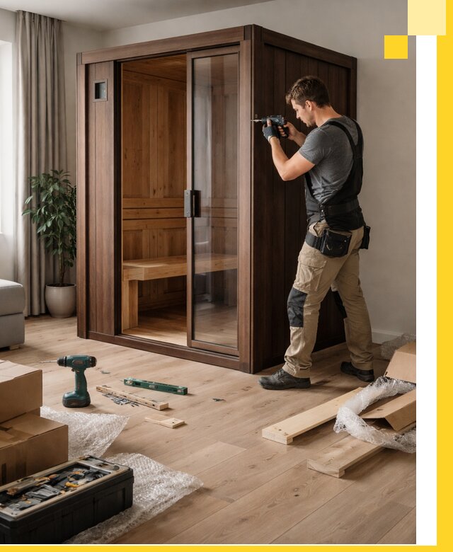 Установка и производство мини саун под ключ в Домодедове