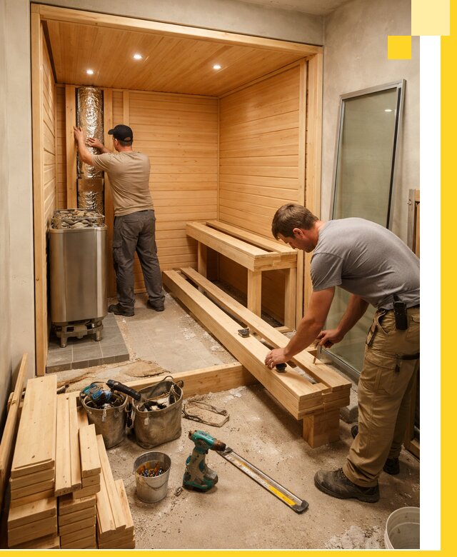 Проектирование и установка домашних саун под ключ в Домодедове