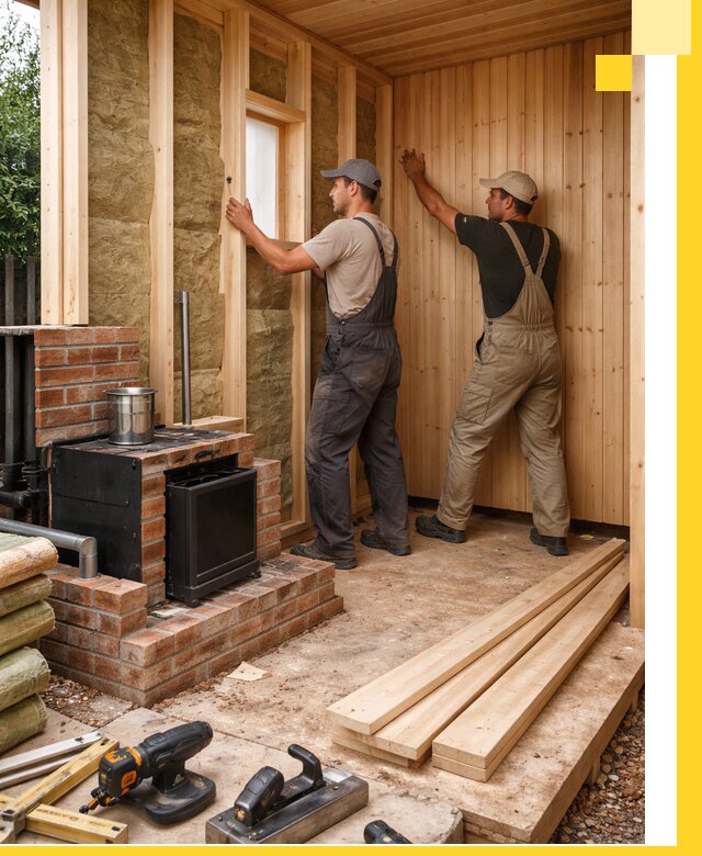 Строительство и установка дачных саун под ключ в Домодедове