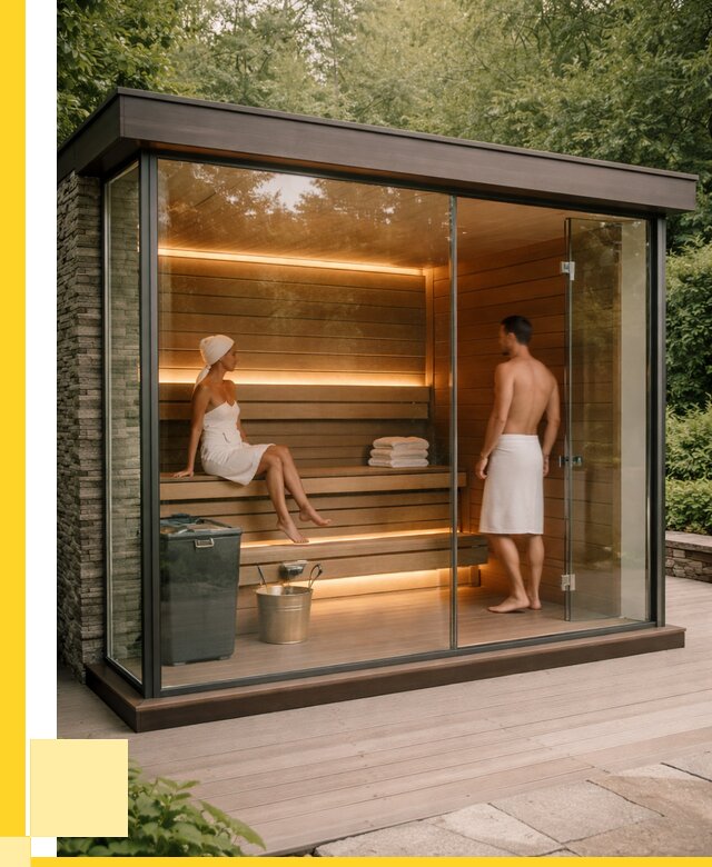 Сауна стеклянная и двери для сауны в Домодедове от 263150 р. | ЭриданДмд