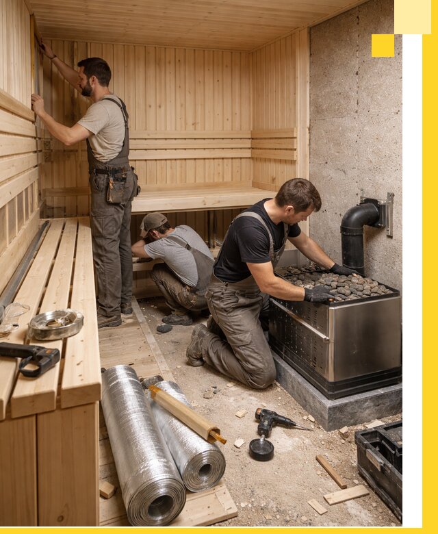 Индивидуальные сауны на заказ в Домодедове под ключ, проект и монтаж