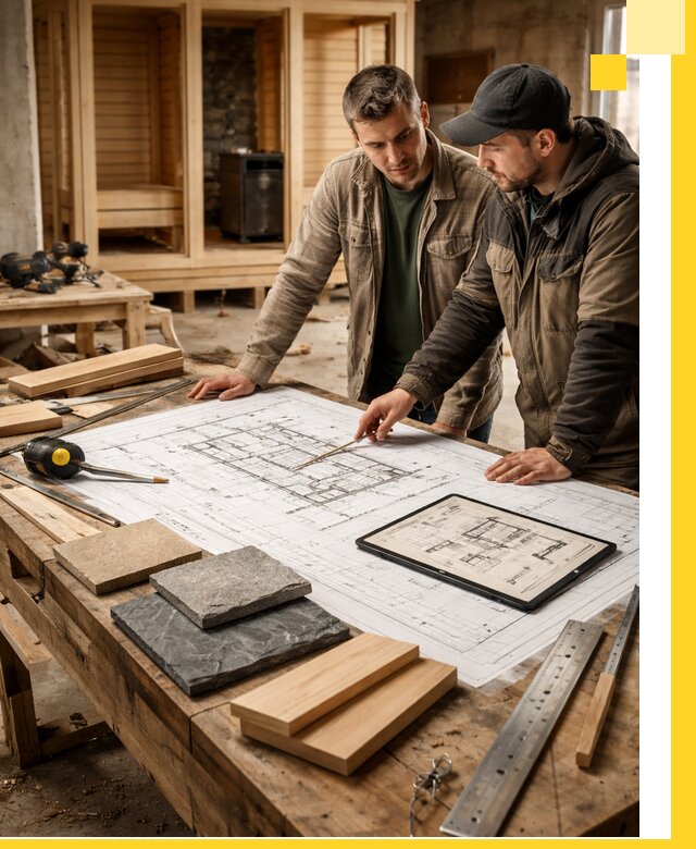 Проекты бань под ключ и планы строительства в Домодедове