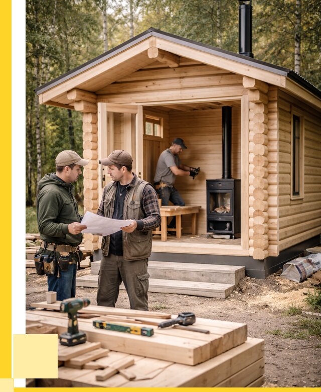 Монтаж бань под ключ в Домодедове — от 210520 р. | ЭриданДмд