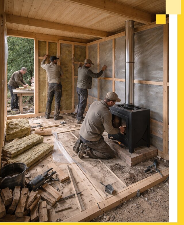 Профессиональный монтаж бань под ключ в Домодедове для дома