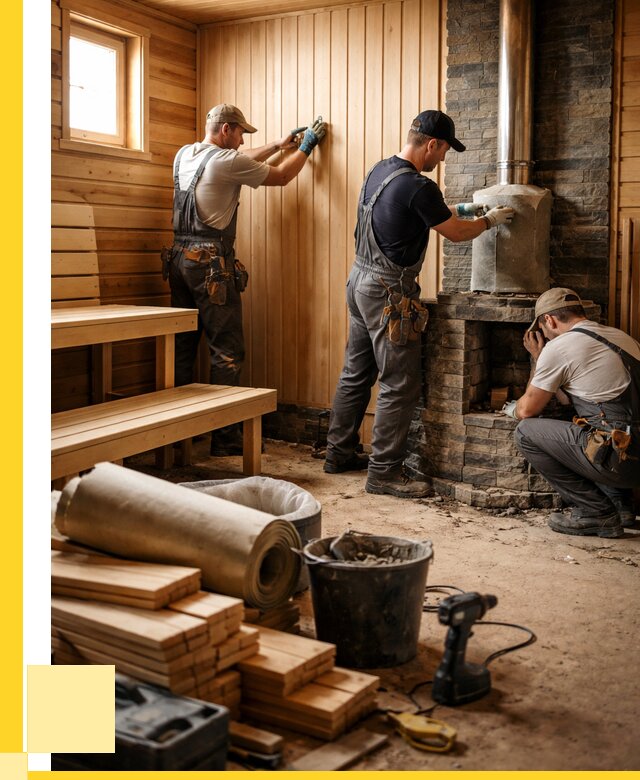 Ремонт бань под ключ в Домодедове от 47367 р. | ЭриданДмд