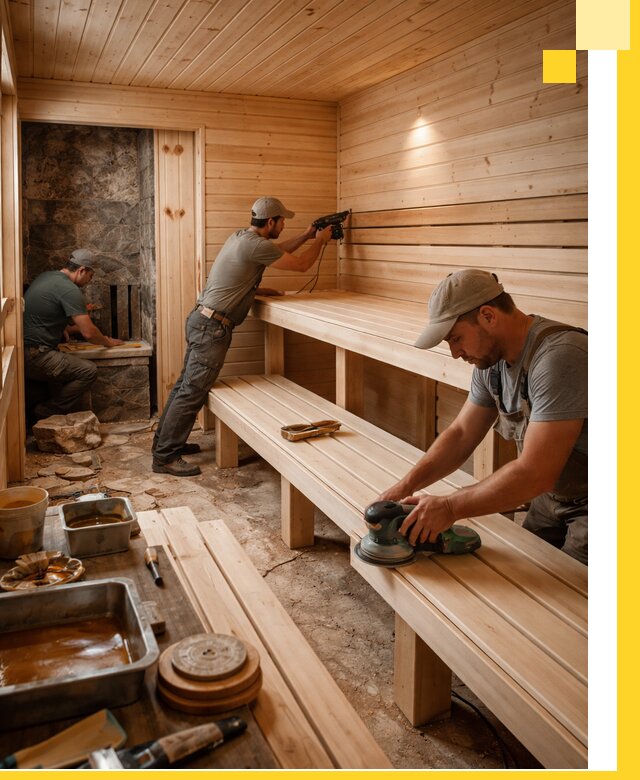 Профессиональная отделка бань в Домодедове под ключ, с гарантией