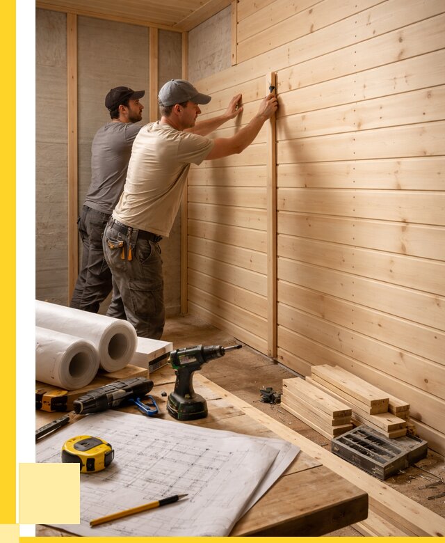 Обшивка бани вагонкой в Домодедове от 1263 р., ЭриданДмд